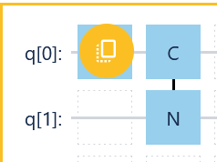Copy gate first action