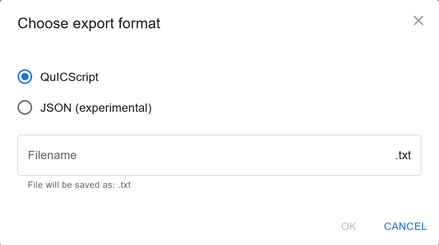 Download Circuit Dialog